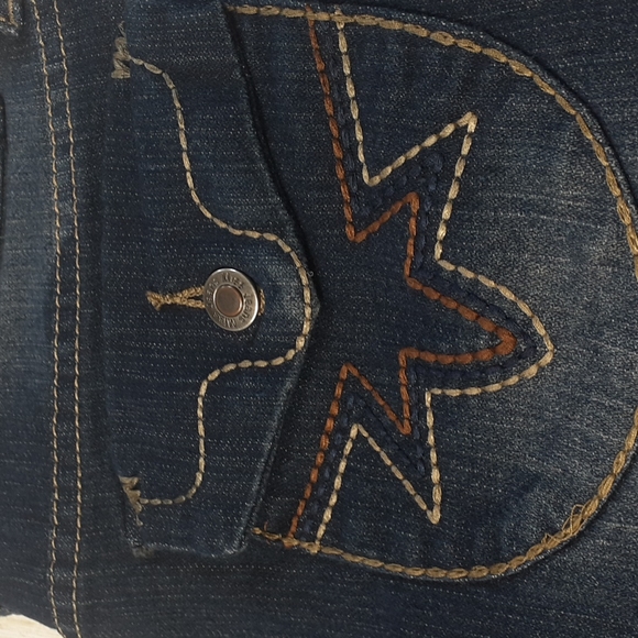 Miss Jeans Short Shorts Size 11 Button Back Pockets - Picture 5 of 14